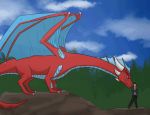  animated anthro deanwolfwood digital_media_(artwork) dragon eating human macro mammal micro scalie short_playtime swallow_(disambiguation) vore 