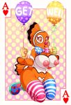  2020 anthro areola balloon bow_tie breasts clothing clown clownfish fish genitals hi_res legwear lonbluewolf looking_at_viewer makeup marine nipples open_mouth pomacentrid pussy solo stockings tongue 