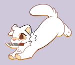 2025 circle_eyebrows domestic_ferret eyebrows female feral feve fur head_tuft hi_res holding_knife holding_object holding_object_in_mouth icon knife knife_in_mouth mammal mustelid musteline neck_tuft object_in_mouth pink_nose simple_background solo tail true_musteline tuft weasel white_body white_fur