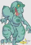 anthro bodily_fluids dinosaur fang_(primal) fasstart female flaccid genital_fluids genitals gynomorph hi_res intersex leaking_penis leaking_precum mature_female penis precum prehistoric_species reptile saurischian scalie solo theropod tyrannosaurid tyrannosauroid tyrannosaurus tyrannosaurus_rex