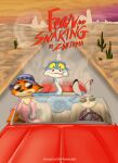 anthro bitchimadorable canid canine car clothing desert disney driving european_rabbit eyewear fear_and_loathing_in_las_vegas female feral fox fur gary_de'snake grey_body grey_fur group hat headgear headwear hi_res judy_hopps lagomorph leporid male mammal nick_wilde orange_body orange_fur oryctolagus parody pit_viper pointy_ears rabbit rabbit_ears red_fox reptile scalie snake sunglasses trio true_fox vehicle viper yellow_eyes zootopia