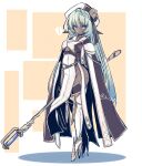  ... 1girl arms_behind_back black_dress blue_eyes boots braid breasts closed_mouth clothing_cutout commentary_request dark_elf dress elf expressionless eyebrows_hidden_by_hair from_side full_body green_eyes groin high_heels hip_vent hisui_(syarute) holding holding_staff long_hair looking_at_viewer mage_staff medium_breasts original pointy_ears shadow solo spoken_ellipsis staff stiletto_heels thigh_boots two-tone_dress white_boots white_dress 