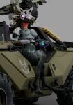 3_toes 3d_(artwork) alien anthro arm_feathers arm_tuft armguards armor avian avian_caruncle black_nipples breasts colored crossed_legs digital_media_(artwork) digitigrade energy_weapon face_covered feather_hair feathered_crest feathers feet female glowing glowing_eyes grey_body gun halo_(series) head_crest headgear helmet holding_object holding_ranged_weapon holding_weapon kig-yar machine_gun microsoft mostly_nude mounted_gun nipples non-mammal_breasts pink_eyes plasma_pistol pseudo_hair ranged_weapon scalie sitting solo spaulder syn_cah synca t'vaoan toes tuft unconvincing_armor unsc warthog_vehicle_(halo) weapon xbox_game_studios yellow_body yellow_feathers