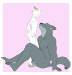  9x9 anthro ballbusting bovid canid canine canis caprine cock_and_ball_torture eye_contact genital_torture girly goat hi_res horn looking_at_another male male/male mammal muscular nude pain size_difference small_dom_big_sub smile trampling wolf 