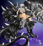 2019 ambiguous_gender anal anal_penetration anthro bodily_fluids bovid brown_body brown_fur caprine caprine_demon claws conop conop-8888 cum cum_in_ass cum_inside demon drooling duo erection fur genital_fluids genitals goat_demon gradient_background hi_res hyper looking_pleasured male male/ambiguous mammal monster penetration penile penile_penetration penis penis_in_ass ridiculous_fit saliva sharp_teeth simple_background spikes spikes_(anatomy) teeth teratophilia vein veiny_penis white_eyes x-ray_view