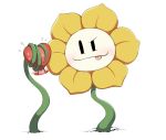  &lt;3 flower flowey_the_flower not_furry plant shell_ut undertale video_games 