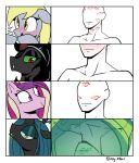 2024 absurd_res anon arthropod blonde_mane blue_hair blush changeling crossgender dark_body dark_fur dark_hair derpy_hooves_(mlp) dialogue equid equine fangs female feral friendship_is_magic fur green_eyes grey_body grey_fur grey_skin hair hasbro hi_res horn horse human icey_(artist) king_sombra_(mlp) kiss_mark kiss_mark_on_face mammal mane meme multicolored_hair my_little_pony mythological_creature mythological_equine mythology pink_body pink_fur pony princess_cadance_(mlp) queen_chrysalis_(mlp) romantic slime smile teeth unicorn