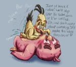 anal anal_penetration angry_birds anthro avian beak bird black_body black_feathers blue_background blush butt chuck_(angry_birds) colored cowgirl_position dated dialogue duo english_text fast_sex feather_hands feather_tuft feathered_wings feathers feet from_front_position genitals head_feathers head_tuft looking_pleasured lube lube_in_ass lying lying_on_partner male male/male on_back on_bottom on_top onomatopoeia open_beak open_mouth orange_beak penetration penis power_bottom red_(angry_birds) red_body red_feathers rovio_entertainment sega sequence sex shaded signature simple_background sound_effects standing tail tail_feathers talons tapering_penis teasing text the_angry_birds_movie toes touching_stomach tuft undergreysnest wings yellow_body yellow_feathers