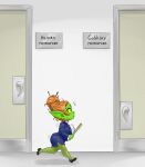 2025 big_breasts breasts clothing door ear_piercing ear_ring english_text female footwear goblin hair hair_bun hi_res high_heels humanoid humanoid_pointy_ears mario-grant ms._nasbh'ke_(mario-grant) not_furry office_clothing piercing pointy_ears ring_piercing shoes shortstack shortstack_female solo text walking