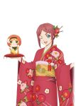  1girl artist_request blue_eyes cowboy_shot floral_print floral_print_kimono flower game_cg hair_flower hair_ornament holding japanese_clothes kimono looking_at_viewer normin_(tales) official_alternate_costume official_art one_eye_closed open_mouth print_kimono red_hair red_kimono rose_(tales) short_hair smile solo standing tales_of_(series) tales_of_asteria tales_of_zestiria third-party_source transparent_background 