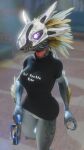  3_fingers 3d_(artwork) 9:16 alien anthro arm_feathers arm_tuft armor avian avian_caruncle barely_visible_genitalia bottomless breasts claws clothed clothing colored constructed_language covenant_alphabet_(halo) digital_media_(artwork) face_covered feather_hair feathered_crest feathers female fictional_language finger_claws fingers genitals glowing glowing_eyes grey_body grey_scales gun halo_(series) head_crest headgear helmet hi_res holding_gun holding_object holding_ranged_weapon holding_weapon kig-yar microsoft non-mammal_breasts pink_eyes plasma_pistol pseudo_hair ranged_weapon scales scalie shirt small_waist solo standing syn_cah synca t'vaoan t-shirt text topwear tuft weapon xbox_game_studios yellow_body yellow_feathers 