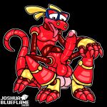 1:1 abdominal_bulge absurd_res anal anal_masturbation anal_penetration animal_mechanicals anthro balls big_penis black_background blush bodily_fluids dildo dildo_in_ass dildo_insertion dildo_sitting erection eyewear genital_fluids genitals glasses hi_res komodo_(animal_mechanimals) komodo_dragon living_machine lizard looking_down looking_down_at_belly looking_pleasured machine male masturbation monitor_lizard nerd non-mammal_balls object_in_ass outline penetration penis red_body reptile scalie sex_toy sex_toy_in_ass sex_toy_insertion simple_background solo tongue tongue_out white_outline yoshio_hiroshi