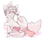 anal anal_penetration animal_genitalia animal_penis balls belly bestiality blush bodily_fluids canine_genitalia canine_penis cum cum_drip cum_in_ass cum_inside cum_while_penetrated dripping duo erection femboy feral feral_penetrated fluffy fluffy_tail genital_fluids genitals heart_eyes heart_symbol human human_on_feral human_penetrating human_penetrating_feral interspecies knot knotted_penis male male/male mammal open_mouth pawpads penetration penis pink_body raised_tail sex slightly_chubby sparemetoo spread_legs spreading tail unknown_species