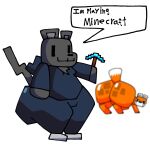 2025 anthro big_butt black_bottomwear black_clothing black_eyes black_hoodie black_nose black_pants black_topwear bottomwear brown_body brown_fur butt canid canine canis clothing digital_media_(artwork) domestic_cat duo english_text felid feline felis feral footwear fox fox_(minecraft) fur grey_body grey_clothing grey_ears grey_footwear grey_fur grey_shoes grey_tail hi_res holding_object holding_pickaxe hoodie looking_back lucas_(lucaslora) lucaslora male mammal microsoft minecraft mojang multicolored_body multicolored_fur orange_body orange_fur orange_tail pants pickaxe pickaxe_(minecraft) quadruped shoes simple_background smile speech_bubble standing tail text thick_thighs three-quarter_view topwear two_tone_tail white_background white_body white_ears white_fur white_tail xbox_game_studios