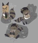 2026 anthro anthro_on_anthro anthro_penetrated anthro_penetrating anthro_penetrating_anthro areola balls_deep beanie bed bedroom_sex beverage_can big_breasts black_areola black_paws bodily_fluids bottomwear breast_fondling breast_play breasts brown_body brown_fur casual_sex choker clothing controller crop_top dialogue distracted distracted_sex drawing electronics emanata english_text eye_bags faceless_anthro faceless_character faceless_male female female_anthro female_penetrated fluffy fluffy_tail fondling fur furniture genital_fluids grey_background hand_on_breast hat headgear headphones headset headwear holding_object jewelry leaking_vagina looking_up male male/female male_penetrating male_penetrating_female mammal markings monster_energy multicolored_body multicolored_fur necklace nipple_piercing nipples on_bottom on_lap on_top oversized_bottomwear oversized_clothing oversized_pants pants paper_bag_mask penetration penile penile_penetration piercing pillow procyonid raccoon raccoon_tail reverse_cowgirl_position sex shirt simple_background sitting sitting_on_another sitting_on_lap size_difference smaller_female snazzle_snapp spread_legs spreading string_panties striped_markings striped_tail stripes tail tail_markings text topwear trash vaginal vaginal_fluid_string vaginal_fluids vaginal_penetration yellow_eyes