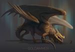  2014 absurd_res ambiguous_gender arvalis claws digital_media_(artwork) dragon feral hi_res horn membrane_(anatomy) membranous_wings open_mouth scales scalie solo teeth tongue western_dragon wings 