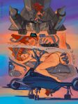  aircraft belly_riding blue_eyes blush bound comic duo female feral genitals grinding grinding_on_penis hair hi_res human licking living_aircraft living_machine living_vehicle lockheed_martin machine male male/female mammal mechanical_penis oral penile penis penis_lick ratbat red_hair sex sr-71_blackbird text tongue vehicle vulva 