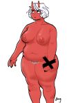  absurd_res breasts colored_nails curvy_figure demon female hair hi_res jhuggle nails nipples nude overweight pam pubes short_hair slightly_chubby stomach thick_thighs voluptuous white_hair 