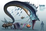  2014 absurd_res arvalis clamperl cloyster digital_media_(artwork) feral gorebyss group gyarados hi_res magikarp nintendo open_mouth pok&eacute;mon pok&eacute;mon_(species) relicanth shellder teeth tentacool video_games 