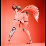 3d_(artwork) animal_genitalia animal_penis animatronic anthro anus backsack balls bent_over big_breasts big_tail blender_(artwork) blender_cycles_(artwork) breasts butt canid canine canine_genitalia canine_penis claws crossgender digital_media_(artwork) ear_piercing ear_ring erection five_nights_at_freddy's fox foxy_(fnaf) full-length_portrait fur genitals glistening glistening_body gynomorph hair hand_on_butt hand_on_own_butt hi_res hook hook_hand intersex knot knotted_penis looking_at_viewer looking_back looking_back_at_viewer machine mammal mtg_crossgender mti_crossgender orange_background orange_body orange_eyes orange_fur penis perineum piercing pink_penis pirate pirate_hat portrait presenting presenting_anus presenting_hindquarters raised_tail ring_piercing robot robot_anthro scottgames short_hair simple_background solo tail thick_thighs uneven_balls vein veiny_penis watermark wide_hips zelyonka