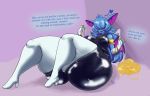  &lt;3 anthro anthrofied big_breasts blue_body breasts clothed clothing dialogue female footwear high_heels jewelry kawma nintendo pok&eacute;mon pok&eacute;mon_(species) rubber shoes solo thick_thighs video_games zubat 
