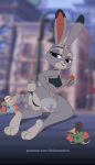  2d_animation animated anthro bikomation bikomation_(artist) butt disney eulipotyphlan female frame_by_frame fru_fru hare hi_res judy_hopps lagomorph leporid mammal rabbit rodent short_playtime shrew zootopia 