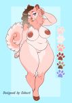  &lt;3 absurd_res anthro areola big_breasts big_butt blue_eyes breasts brown_hair brown_nipples butt canid canine canis charlotte_genevieve_(scaredygoat) curvy_figure digital_media_(artwork) domestic_dog ear_piercing eyelashes ezukapizumu facial_piercing female fingers fluffy front_view fur genitals hair hand_behind hi_res jewelry looking_at_viewer mammal model_sheet nipples nordic_sled_dog nose_piercing nose_ring nude pawpads paws piercing pink_body pink_fur plump_labia pussy samoyed septum_piercing simple_background slightly_chubby smile solo spitz thick_thighs tongue tongue_out tuft voluptuous wide_hips 