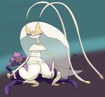  2017 big_butt blush butt female female_on_top female_penetrated kawma looking_back mismagius nintendo on_top one_eye_closed penetration pheromosa pok&eacute;mon pok&eacute;mon_(species) tentacle_sex tentacles ultra_beast video_games 