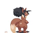  animated anthro big_butt bouncing_butt breasts bubble_butt butt dipstick_tail eevee female hair huge_butt looking_back multicolored_tail nintendo nipples nude pok&eacute;mon pok&eacute;mon_(species) ses_vanbrubles solo twerking video_games 