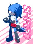 alpha_channel anthro avian beak belt bird blue_body blue_feathers bluebird boots bottomwear clothing cookie-pone elbow_pads english_text fan_character feathers fluffy fluffy_chest footwear gloves grey_beak handwear hi_res knee_pads looking_at_viewer male mountain_bluebird off-shoulder_top oscine passerine pink_eyes pleated_skirt sega shoes shred_the_bluebird simple_background skirt smile smirk solo sonic_the_hedgehog_(series) spikes text thrush_(bird) trans_(lore) trans_man_(lore) transparent_background white_body white_feathers