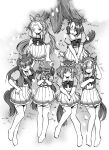  6+girls ahoge animal_ears blush braid buena_vista_(umamusume) cesario_(umamusume) commentary_request crown_braid ear_covers ears_through_headwear greyscale hair_between_eyes hair_ornament hairband hand_puppet hat horse_ears horse_girl horse_tail long_hair lucky_lilac_(umamusume) marche_lorraine_(umamusume) medium_hair mismatched_ear_covers monochrome multiple_girls open_mouth orfevre_(umamusume) puppet school_uniform short_hair short_sleeves side_ponytail sitting special_week_(umamusume) tail thighhighs tomozawa1022 tracen_school_uniform umamusume umamusume_horse_relations 