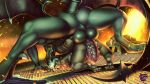  big_penis butt canid canine canis domestic_dog genitals girly klent male male/male mammal metroid nintendo penis poodle ridley space_dragon_(metroid) strangemodule video_games 