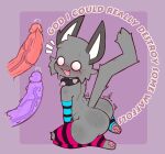 2025 anthro armwear big_penis black_armwear black_clothing black_collar black_elbow_gloves black_gloves black_handwear black_legwear black_thigh_highs blue_armwear blue_clothing blue_elbow_gloves blue_gloves blue_handwear blue_legwear blue_thigh_highs blush bodily_fluids butt clothing collar defunctumbra disembodied_penis domestic_cat ear_tuft elbow_gloves emanata english_text erection facial_tuft fangs felid feline felis female genital_fluids genitals gloves grey_blush group handwear hi_res knee_tuft kneeling leaking_precum leg_tuft legwear male male/female mammal motion_lines no_pupils pattern_armwear pattern_clothing pattern_elbow_gloves pattern_gloves pattern_handwear pattern_legwear pattern_thigh_highs penile_spines penis pink_penis precum purple_body red_clothing red_legwear red_thigh_highs spiked_collar spikes striped_armwear striped_clothing striped_elbow_gloves striped_gloves striped_handwear striped_legwear striped_thigh_highs stripes tail tail_tuft teeth text thigh_highs toeless_thigh_highs trio tuft vein veiny_penis waffols_(mschaox) white_inner_ear