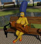 2026 3d_(artwork) absurd_res areola beehive_(hairstyle) bench bestiality big_areola big_breasts big_eyes big_hair biped black_claws black_eyes black_nose black_pawpads blue_hair breast_lick breast_play breasts brown_body brown_fur canid canine canis claws clothing day digital_media_(artwork) digitigrade domestic_dog duo erect_nipples erection eyelashes fangs female female_human female_on_feral feral finger_claws footwear fur gem genitals glistening glistening_areola glistening_arms glistening_body glistening_breasts glistening_clothing glistening_ears glistening_eyes glistening_face glistening_footwear glistening_hair glistening_high_heels glistening_jewelry glistening_knees glistening_legs glistening_necklace glistening_nose glistening_shoes glistening_skin grass hair handjob head_turned hi_res high-angle_view high_heels huge_areola huge_breasts human jewelry knot lake licking light_areola light_body light_fur light_hair light_nipples light_skin long_eyelashes looking_at_another looking_at_partner looking_down looking_down_at_another looking_down_at_partner lying lying_on_lap male male/female male_feral male_on_human mammal marge_simpson mature_female mature_human monotone_body monotone_skin mostly_nude mostly_nude_female mostly_nude_human mouth_closed mr._pacha necklace nipples nude nude_male on_back on_bench on_lap outside outside_sex park park_bench pawpads pearl_(gem) pearl_necklace penile penis pink_inner_ear pink_knot pink_penis pink_tongue plant red_clothing red_footwear red_high_heels red_jewelry red_necklace red_shoes sex shadow shoes sitting sitting_on_bench snout teeth the_simpsons thick_thighs toe_claws tongue tongue_out trash_can white_sclera yellow_body yellow_breasts yellow_ears yellow_nose yellow_skin