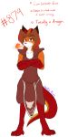  1:2 2020 4_toes 5_fingers adrakist anthro barefoot biped breath_powers brown_clothing brown_hair brown_topwear brown_vest canid canine canis claws clothed clothing countershade_face countershade_torso countershading crossed_arms digital_media_(artwork) digitigrade dragon dragon_tail elemental_manipulation english_text female fingers fire fire_breathing fire_manipulation fluffy fur hair hi_res hybrid laura_(twokinds) looking_at_viewer mammal number orange_body red_body red_eyes red_scales scales signature simple_background solo text toe_claws toes topwear twokinds webcomic white_background wolfie-pawz 