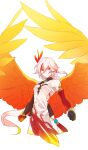  1girl absurdres amyucheu asymmetrical_gloves brown_gloves closed_mouth elbow_gloves fu_hua fu_hua_(phoenix) gloves highres honkai_(series) honkai_impact_3rd long_hair looking_at_viewer mismatched_gloves ponytail red_eyes red_gloves simple_background solo white_background white_hair 