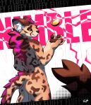  1:1 abstract_background absurd_res ambient_among_us anthro brown_body brown_fur brown_hair bust_portrait butt cheetah claws coin coin_toss countershading dark_eyes dark_sclera digital_media_(artwork) dragons_&amp;_fluff ear_tuft electricity english_text felid feline fur hair hi_res highlights_(coloring) lightning lightning_bolt looking_at_viewer looking_back male mammal markings nimble_(pancha) nude orange_body orange_eyes orange_fur pawpads portrait purple_highlights serval simple_background smile smug smug_expression smug_face solo spots spotted_body spotted_fur tail tail_markings text tuft white_background white_body white_fur 