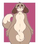  alpha_channel animal_crossing anthro balls blush brown_body brown_fur canid canine canis clothing digby_(animal_crossing) domestic_dog foreskin fur genitals hair hi_res lightningfire12 lingerie looking_at_viewer male mammal nervous nintendo nude penis shih_tzu simple_background smile solo standing teeth thick_thighs toy_dog transparent_background video_games wide_hips 