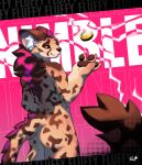 1:1 absurd_res ambient_among_us anthro brown_body brown_fur brown_hair bust_portrait butt cheetah claws coin coin_toss countershading dark_eyes dark_sclera digital_media_(artwork) dragons_&amp;_fluff ear_tuft electricity english_text felid feline fur hair hi_res highlights_(coloring) lightning lightning_bolt looking_at_viewer looking_back male male_(lore) mammal markings nimble_(pancha) nude orange_body orange_eyes orange_fur pawpads pink_background portrait purple_highlights serval simple_background smile smug smug_expression smug_face solo spots spotted_body spotted_fur tail tail_markings text tuft white_body white_fur 