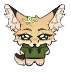  2026 :3 alpha_channel anthro avery_(suheugene) big_ears blush canid canine cheek_tuft chibi clothing digital_drawing_(artwork) digital_media_(artwork) dipstick_ears drakooka ear_markings eyebrows eyelashes facial_tuft fennec_fox fluffy fluffy_tail fox fur furry_tail green_clothing green_hoodie green_topwear hoodie inner_ear_fluff looking_at_viewer low_res male mammal markings multicolored_ears multicolored_tail simple_background solo standing tail tan_body tan_ears tan_fur topwear transparent_background true_fox tuft 