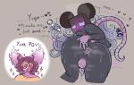  anal_fluids anthro aroused balls begging blush bodily_fluids brown_hair butt butt_grab buttplug curly_hair dialogue dildo duo embarrassed felid female freckled_butt freckles fur genital_fluids genitals ghost glowing glowing_eyes grey_body grey_fur hair hand_on_butt heart_eyes heart_symbol humanoid mammal markings miri_(nightlyomens) mole_(marking) mole_on_balls murid murine musk nightlyomens paper_bag penis pink_body pink_tail plug_(sex_toy) precum presenting presenting_hindquarters pseudo_hair rat rodent sex_toy shy spirit star_eyes sweat tail tentacle_hair tentacles trans_(lore) trans_woman_(lore) vibrator yuya_(nightlyomens) 