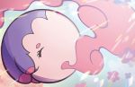  closed_eyes creature floating flower full_body gen_5_pokemon mahou musharna no_humans official_art pink_theme pokemon pokemon_(creature) pokemon_trading_card_game sleeping solo third-party_source 