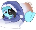  astro_(dandy's_world) blushcrunch_studio clothed clothing dandy's_world diaper diaper_under_clothing male moon peeweepeew pillow unclean_diaper used_diaper using_diaper wearing_diaper white_diaper 