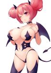  bra breast_hold devil harper pantsu tagme tail thighhighs wings 