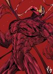  abs absurd_res anthro biceps carnage_(marvel) colored hi_res long_tongue male marvel muscular muscular_anthro muscular_male pecs sharp_teeth signature simloveyou symbiote teeth tongue 