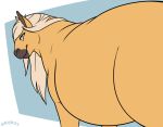  2018 2d_animation abdominal_bulge after_vore ambiguous_focus ambiguous_gender ambiguous_pred ambiguous_prey animated belly big_belly blue_background blue_eyes blue_text border brown_markings dated digital_drawing_(artwork) digital_media_(artwork) duo equid equine feral frame_by_frame fur graros grey_mane hair hair_over_eye half-closed_eyes horse looking_back loop mammal mane markings narrowed_eyes nude number one_eye_obstructed oral_vore quadruped satisfied short_playtime side_view signature simple_background smile soft_vore solo_focus standing tan_body tan_fur text three-quarter_view unseen_character vore white_border 