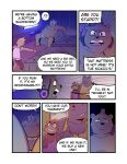 6_panel_comic angry annoyed anthro armpit_hair bear bed bedroom bodily_fluids body_hair bottomwear brown_body clothed clothing comic confident dialogue doubtful earl_(t0l0k) electronics english_text facial_horn frown furniture gesture grey_body grin group hand_gesture haplorhine headgear headphones headset hector_(t0l0k) hi_res horn inside interrobang lugo_(t0l0k) male mammal monkey multiple_scenes nervous nose_horn overweight pink_clothing pink_shirt pink_topwear pointing primate rhinoceros shirt shorts smile speech_bubble sweat sweatdrop t0l0k tank_top text thumbs_up topless topwear trio video_game_console yellow_clothing yellow_shirt yellow_topwear