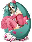  aqua_hair blood blush colored_blood gloomy_bear hatsune_miku highres itazuraguma_no_gloomy muzzle_(mask) necktie pink_blood ponymoe shirt skirt sleeveless sleeveless_shirt sleeves_past_fingers sleeves_past_wrists tareme twintails vocaloid 