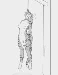2026 anthro areola artist_name asphyxiation barbell_piercing bodily_fluids breasts collar dated death drooling dying execution felid female female_death fur genitals greyscale hair hanged hi_res hraath imminent_death innie_vulva limp long_hair mammal monochrome navel nipple_piercing nipples noose nude open_mouth pantherine piercing rope saliva simple_background snuff soft_abs solo striped_body striped_fur stripes tears text tiger tongue tongue_out vulva white_background