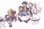  6+girls :d ^_^ ahoge animal_ear_headphones animal_ears arm_tattoo belt beret bird_hat_ornament black_bow black_bowtie black_capelet black_choker black_coat black_dress black_flower black_hair black_hat black_ribbon black_rose black_shoes black_sweater black_thighhighs blonde_hair blue_dress blue_eyes blue_hair blue_hairband blue_necktie blue_skirt blue_vest bonnet boots bow bow_flower bowtie braid braided_hair_rings capelet carrying carrying_person cat_ear_headphones cat_ears cellphone chinstrap choker closed_eyes coat collared_coat collared_shirt commentary_request cross cross_earrings deerstalker dress dress_bow earrings eyeball_hair_ornament fake_animal_ears fishnet_sleeves fishnets flower flower-trimmed_shorts flower-trimmed_sleeves frilled_capelet frilled_choker frilled_dress frilled_hairband frilled_skirt frilled_sleeves frilled_socks frills garter_belt gothic_lolita gradient_hair green_bonnet green_eyes hair_bow hair_flower hair_ornament hair_over_one_eye hair_ribbon hair_rings hairband hat hat_bow hat_flower hat_ribbon headphones holding holding_phone jewelry lace-up_boots layered_skirt lolita_fashion lolita_hairband long_hair long_sleeves mahou_shoujo_no_majo_saiban mole mole_under_eye multicolored_hair multiple_girls natsume_an-an neck_ribbon necktie o-ring o-ring_thigh_strap open_mouth orange_eyes outline pants phone pink_hair plaid_clothes plaid_skirt polka_dot polka_dot_bow ribbon rose saeki_miria sakuraba_ema sawatari_coco shirt shoes short_hair shorts simple_background skirt sleeve_bow sleeveless sleeveless_coat sleeves_past_fingers sleeves_past_wrists smartphone smile socks stuffed_animal stuffed_cat stuffed_toy sweater tachibana_sherry tattoo thigh_strap thighhighs tono_hanna toruriri0718 twintails vest white_background white_flower white_hair white_outline white_pants white_ribbon white_rose white_shirt white_shoes white_shorts white_sleeves white_socks wide_sleeves winged_hat x_hair_ornament yellow_eyes yellow_flower yellow_rose 